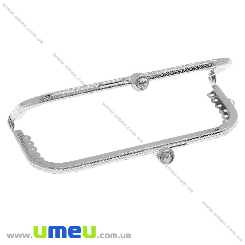 Фермуар металевий, Темне срібло, 10,5х6,5 см (BAG-002404)