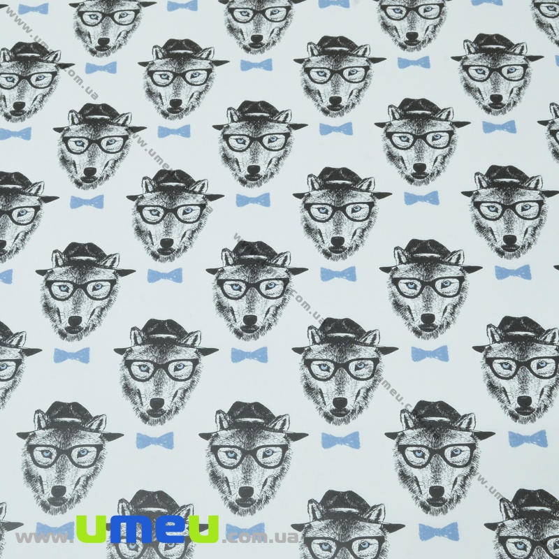 Пакувальний папір Вовки, Білий, 70х100 см (UPK-035536)