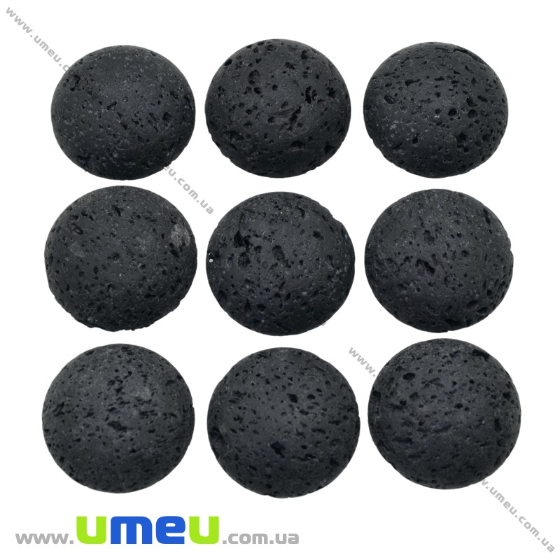 Кабошон нат. камінь Лава, Круглий, 20 мм (KAB-012664)