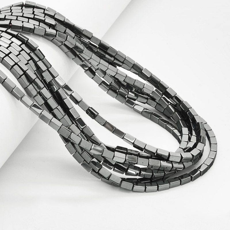 Намистини Гематит, Нат. кам., Прямокутник, 3х5 мм (BUS-054014)