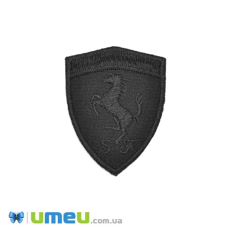 Термоаплікація Шеврон, 5х4 см, Чорна (APL-042505)