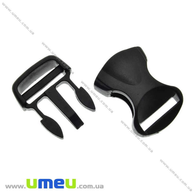 Фастекс пластиковий, 20 мм, Чорний (BAG-002375)