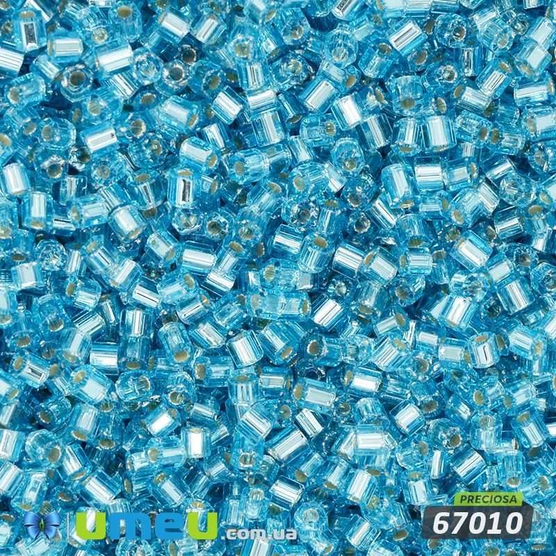 Бісер чеський Рубка 10/0, №67010, Блакитний (BIS-044012)