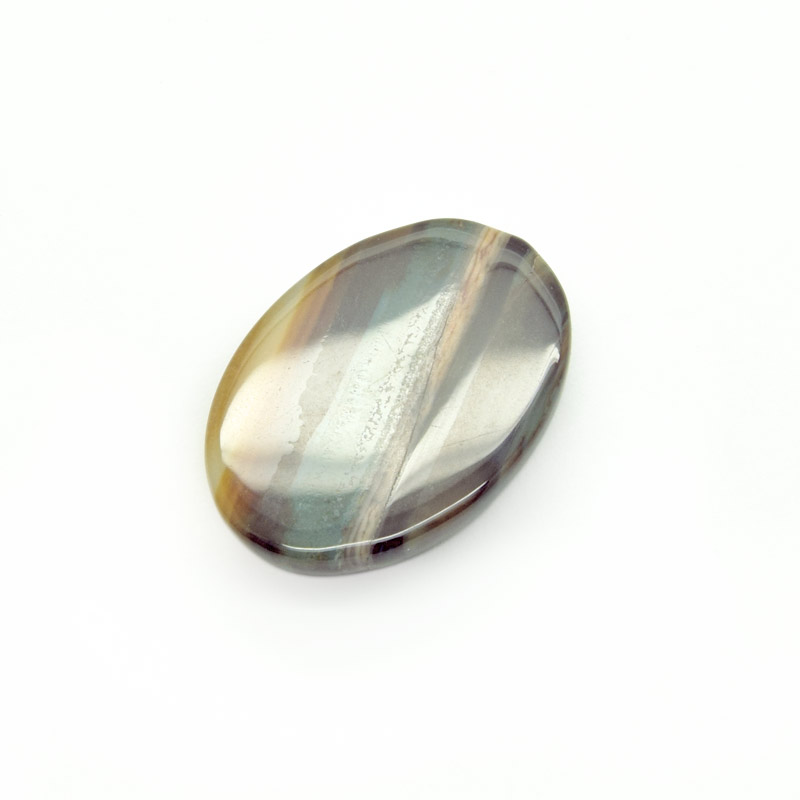 Кабошон нат. камень Агат коричневый, Овал, 24,8х18 мм (KAB-059218)