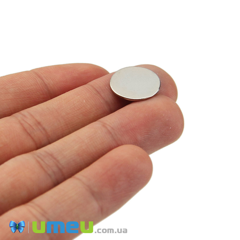 Магніт неодимовий для брошок Круглий, 15х1 мм (OSN-039336)