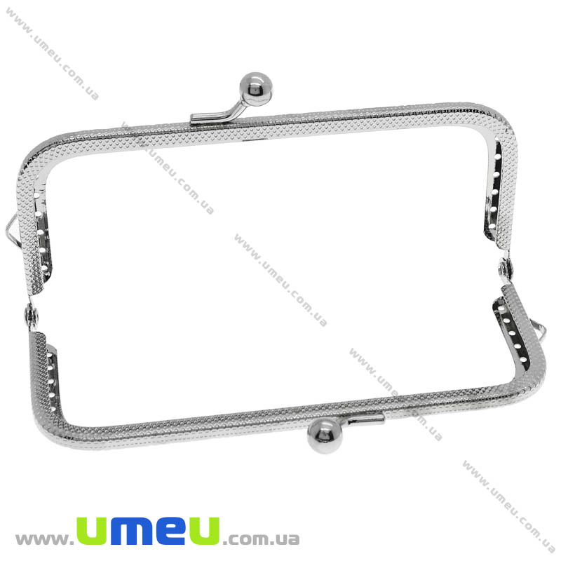 Фермуар металевий, Темне срібло, 12,5х6,5 см (BAG-007337)