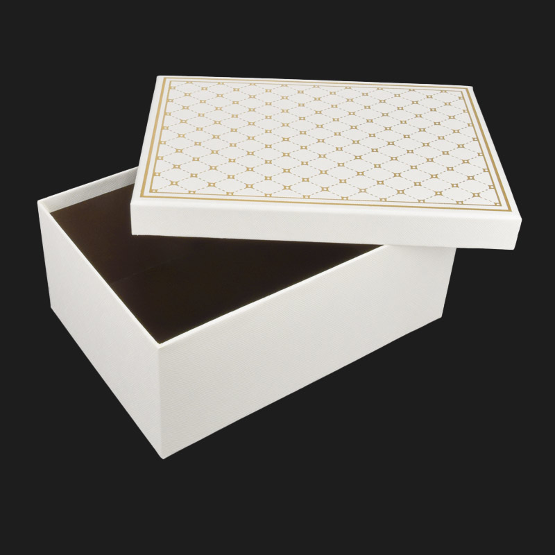 Подарункова коробка Прямокутна, 23,5х16х9,5 см, Кремова (UPK-060644)