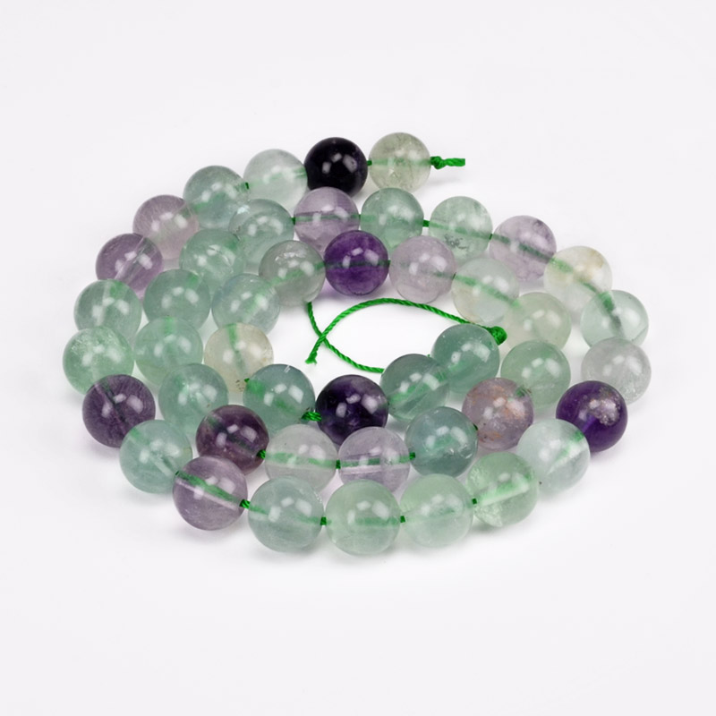 Намистини Флюорит, Натур. камінь, 8,5 мм, Круглі (BUS-051674)