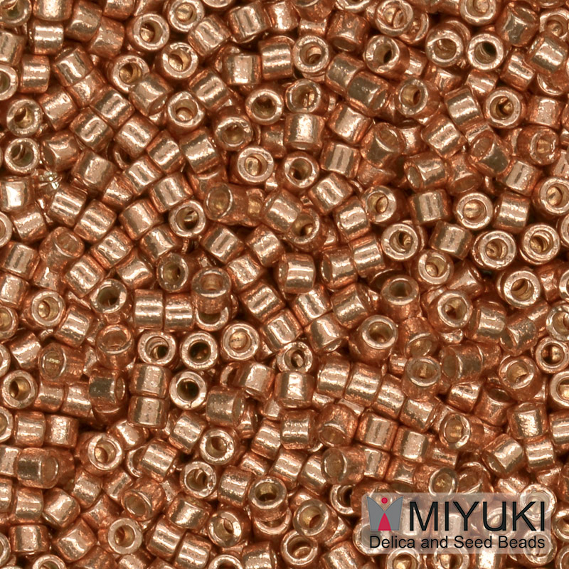 Бісер японський Miyuki Delica 11/0 DB1836, Duracoat Galvanized, Світла мідь (BIS-045478)
