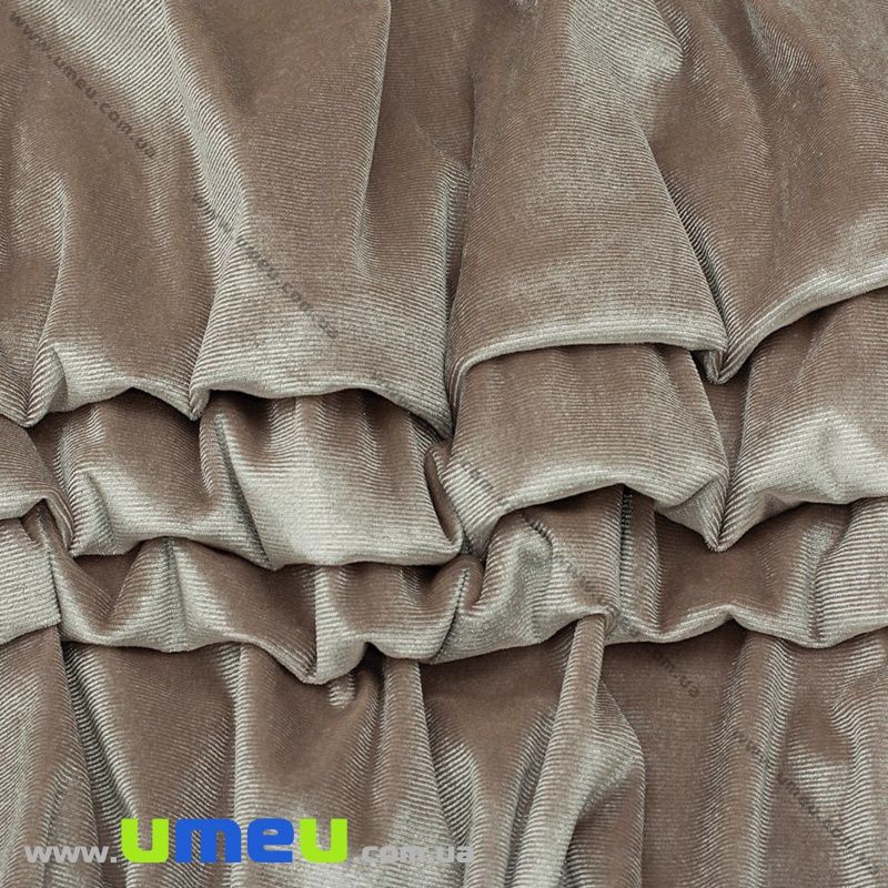 Оксамит корейський стрейчевий, Бежевий, 20х29 см (TKN-036861)