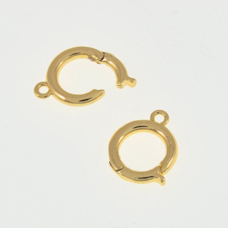 Застёжка, 13х11 мм, Латунь с покрытием 18 kt (ZAM-060873)