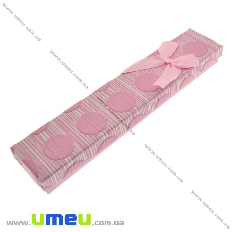Подарункова коробочка Прямокутна, 21х4х2,5 см, Рожева (UPK-023203)