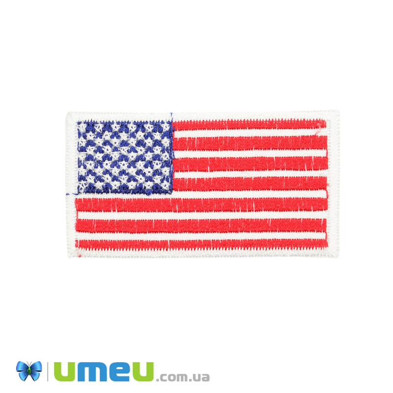 Термоаплікація Прапор Америки, 6х3,5 см (APL-042545)