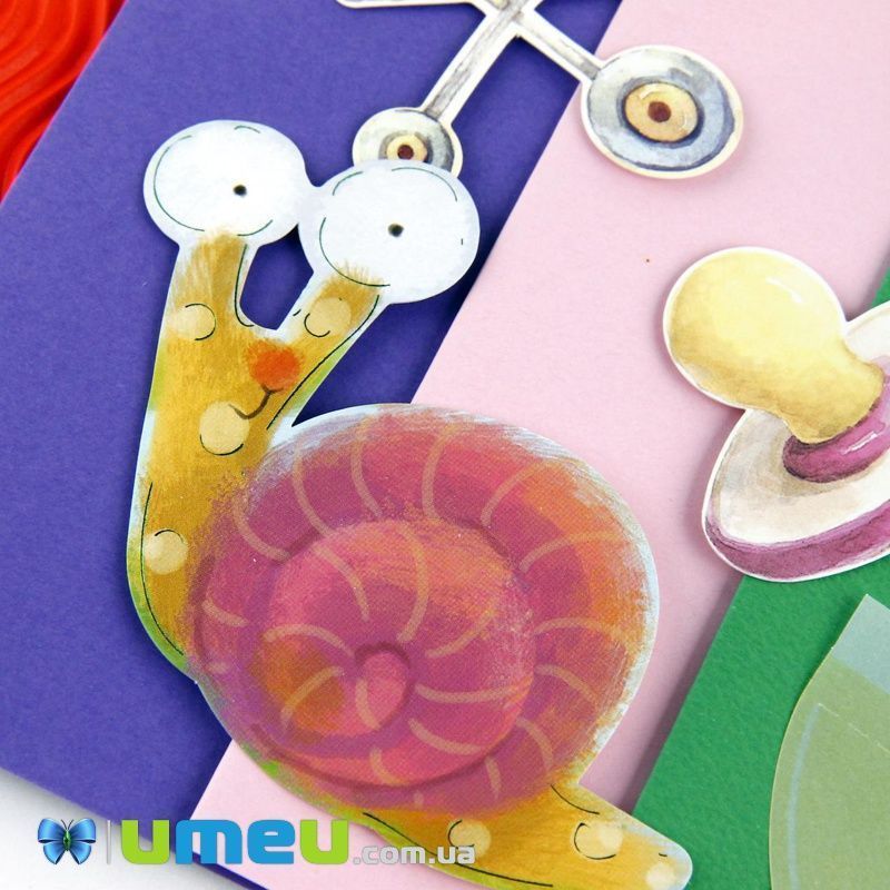 Набір скрапбукінгу для виготовлення 3-х великих листівок з конвертами, Дитяча (DIF-032795)