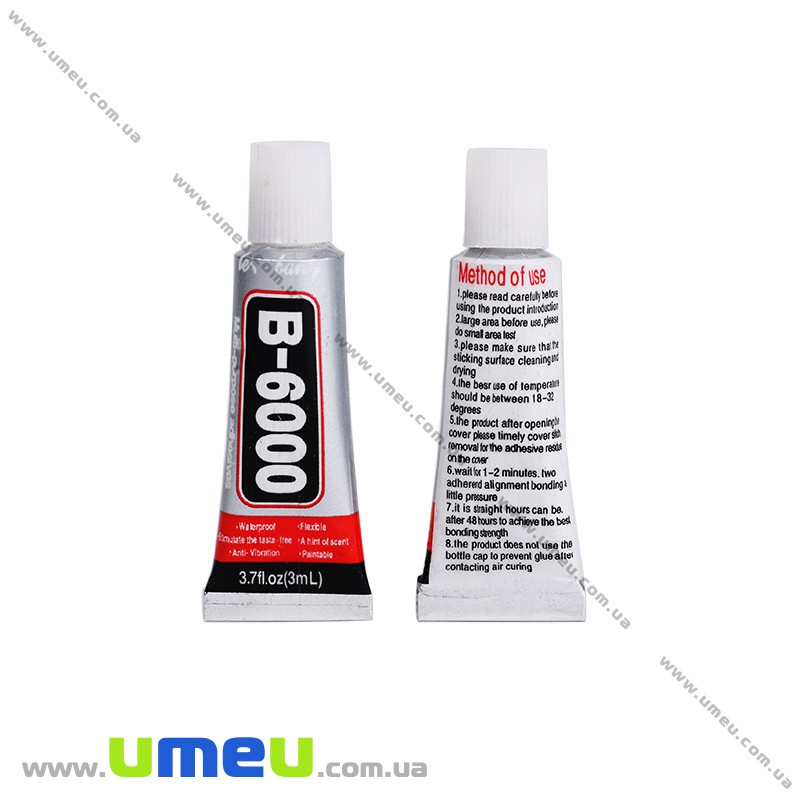 Клей B6000 для страз (без наконечника), 3 мл (INS-022895)