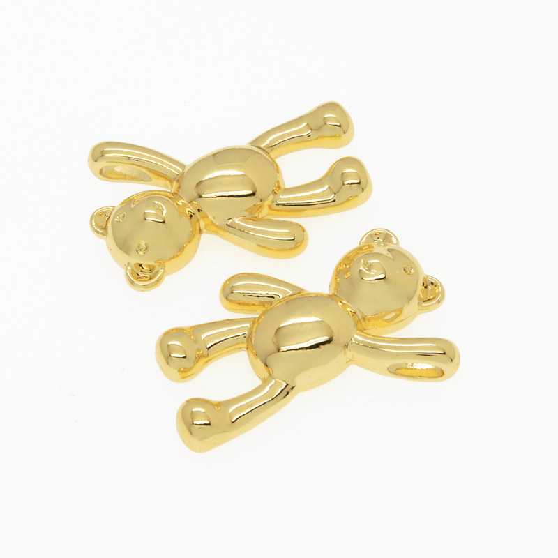 Підвіска метал. Ведмедик, 26х17 мм, Золото (POD-054758)