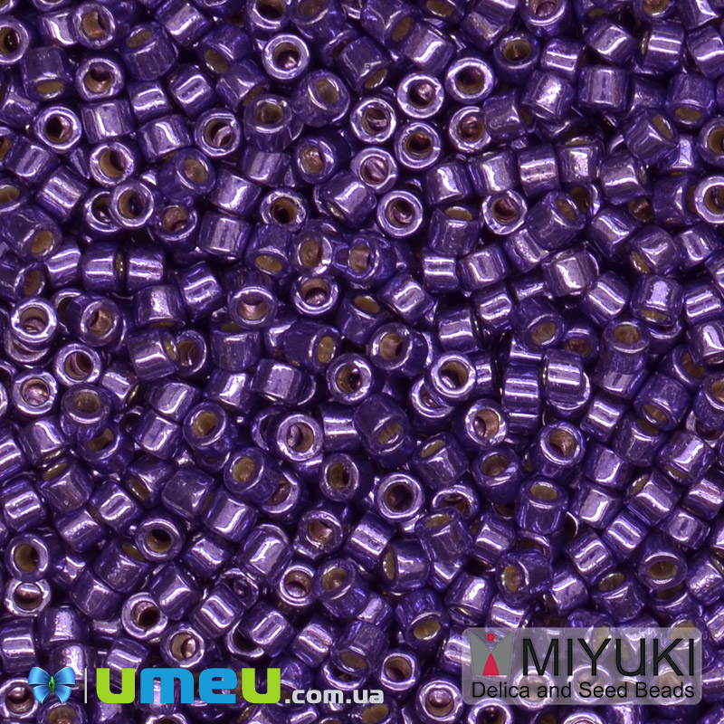 Бісер японський Miyuki Delica 11/0 DB2509, Duracoat Galvanized, Фіолетовий (BIS-045499)
