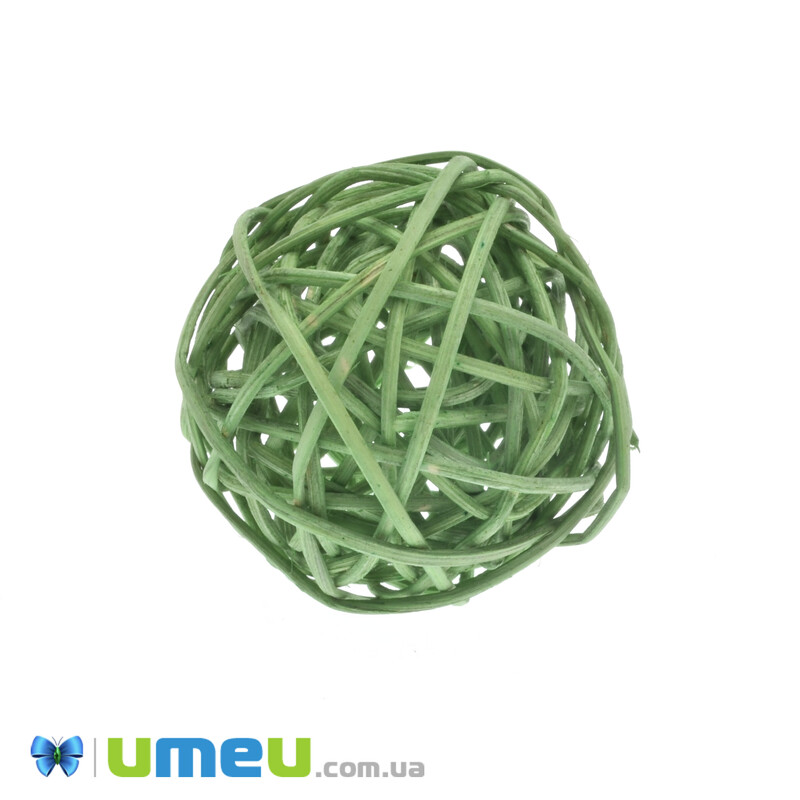 Куля з ротанга, 50 мм, Зелений (DIF-042907)