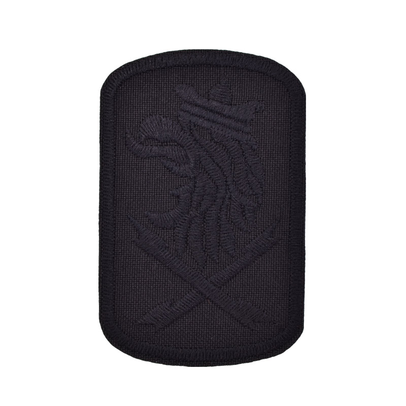 Термоаплікація Прямокутна Орел, 7х4,8 см, Чорна (APL-053370)