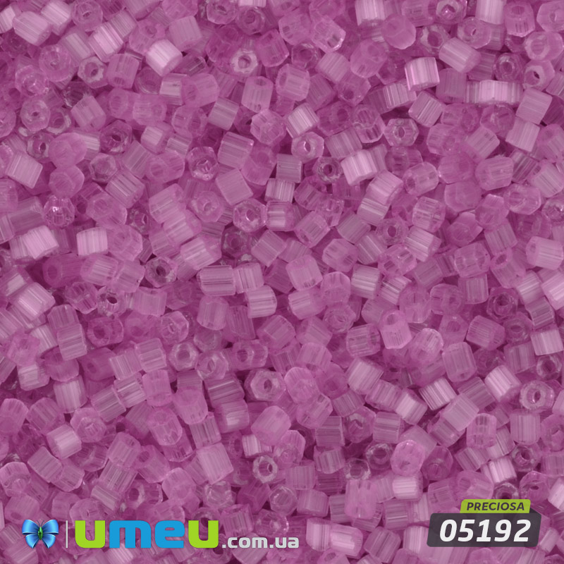 Бісер чеський Сатин 11/0, №05192, Рожевий (BIS-050512)