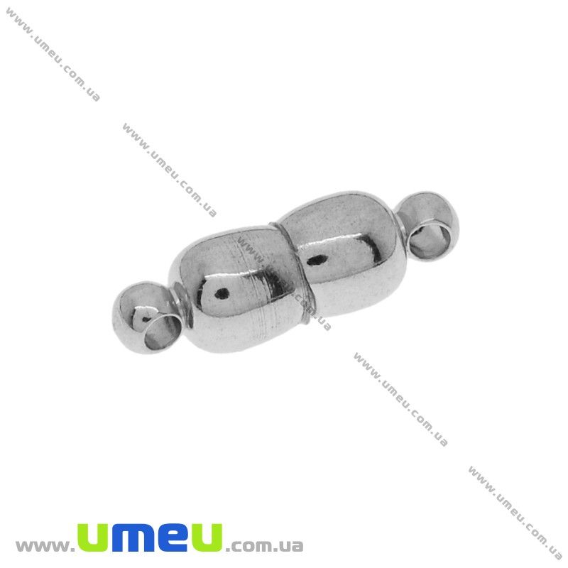 Замок магнітний, 18х6 мм, Темне срібло (ZAM-032295)