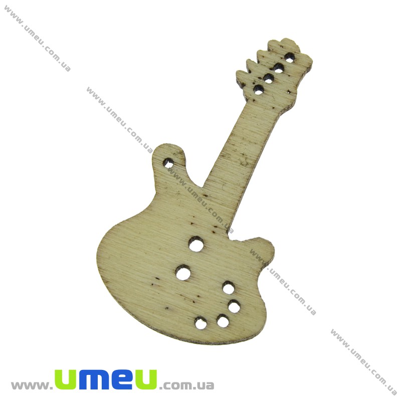 Декоративний пришивний елемент Гітара, 34х19 мм (DIF-021280)