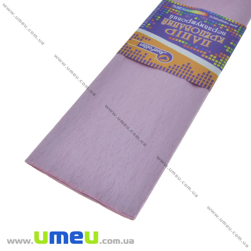 Гофрований папір перламутровий Китай, Бузковий, 0,5х2 м (DIF-033729)