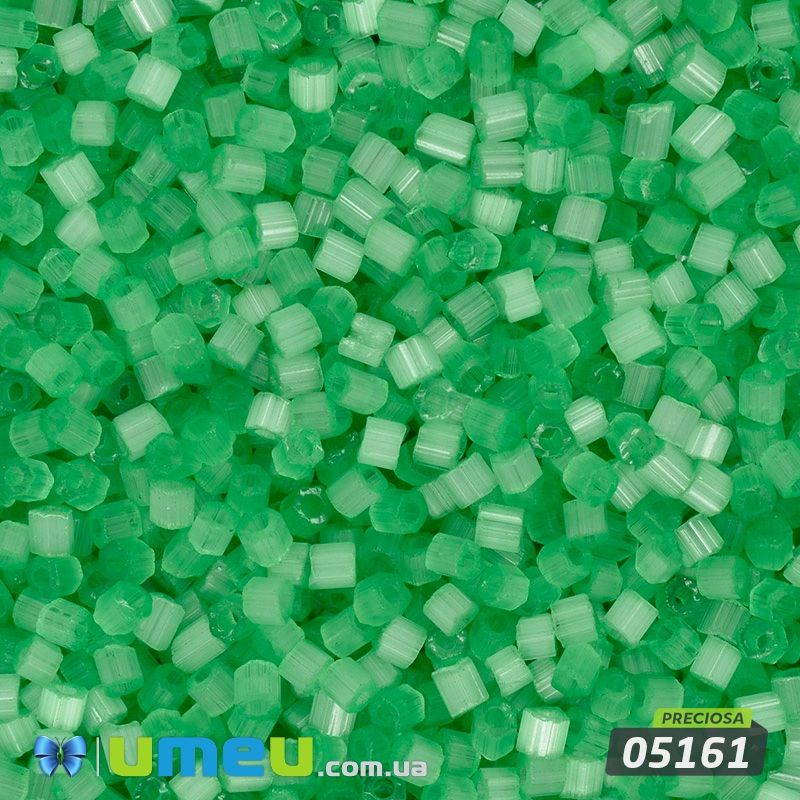 Бісер чеський Сатин 11/0, №05161, Салатовий (BIS-043786)