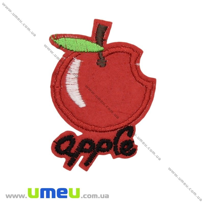 Термоаплікація Яблучко, 5,5х4 см, Червона (APL-022290)