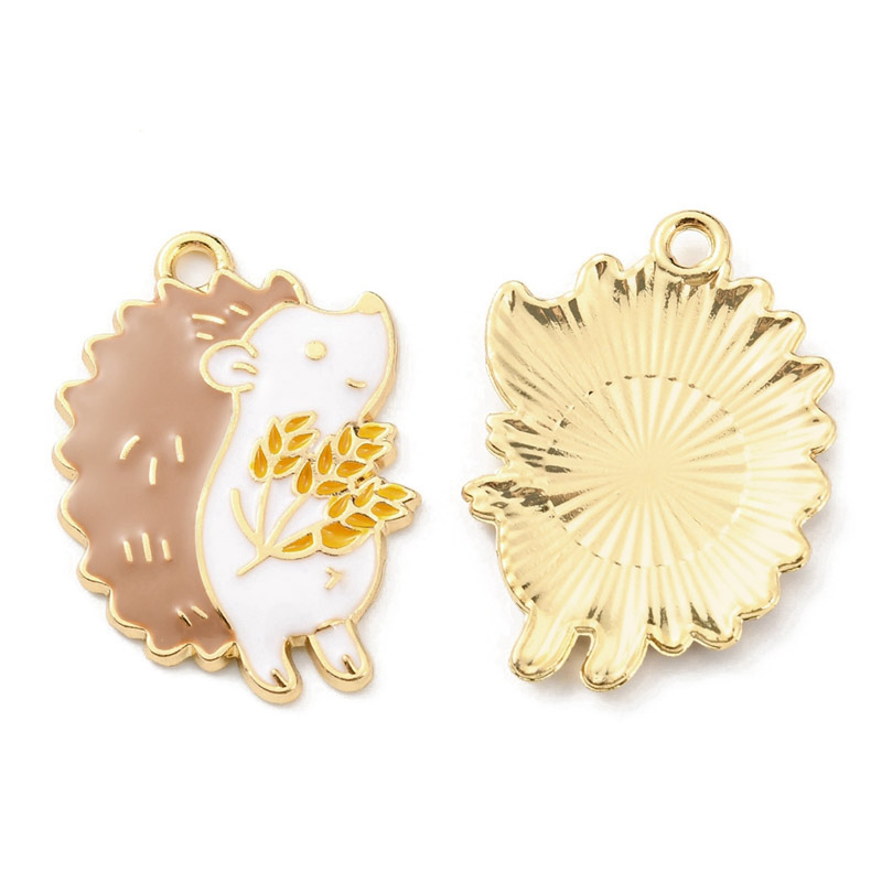 Підвіска метал. Їжачок, 28х20,5 мм, Золото (POD-053589)