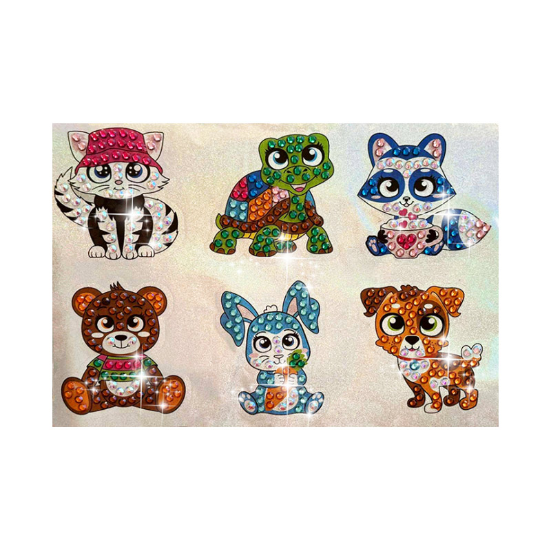 Набор алмазной живописи (голографические наклейки), Любимчики (6 шт) (SXM-056488)