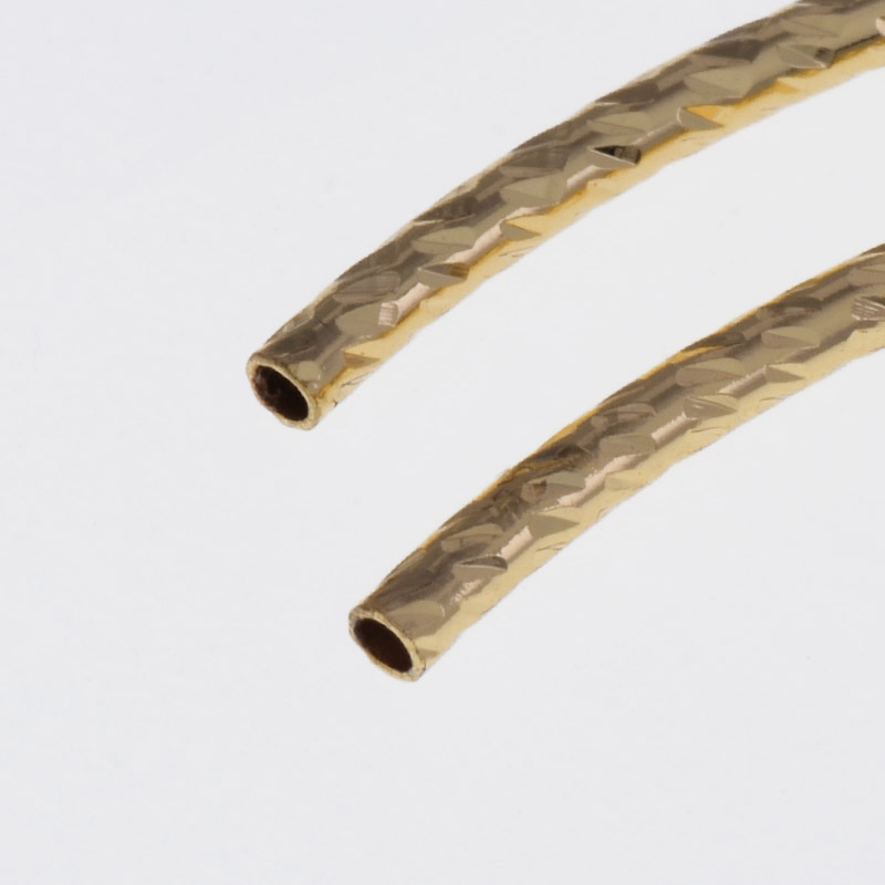 Бусины мет. Трубочки, 30х1,5 мм, Латунь с покрытием 14 kt (BUS-058336)