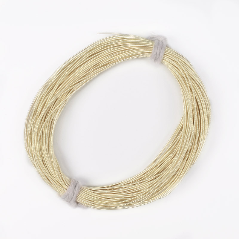 Канитель жесткая 1 мм, Золотистая светлая (KNT-051351)
