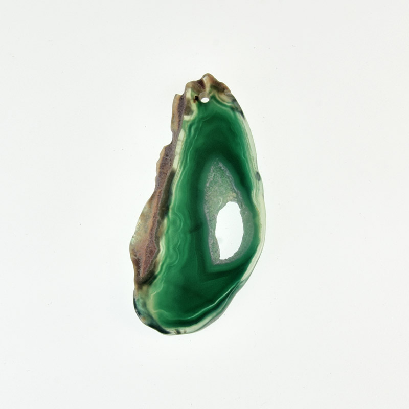 Срез Агата, Зеленый, 60х29 мм (POD-022100)