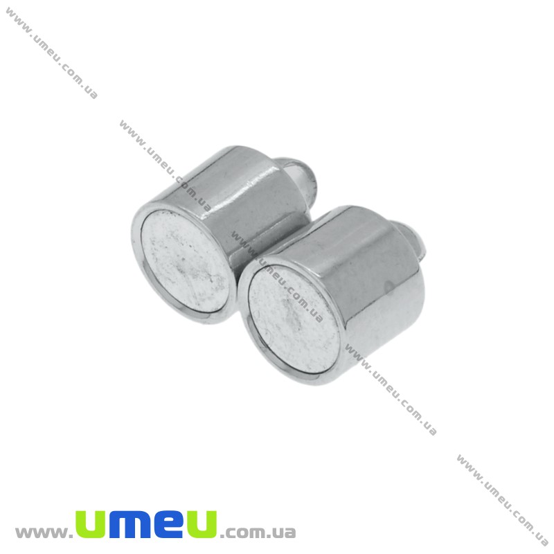 Замок магнітний, 16х6 мм, Темне срібло (ZAM-023927)
