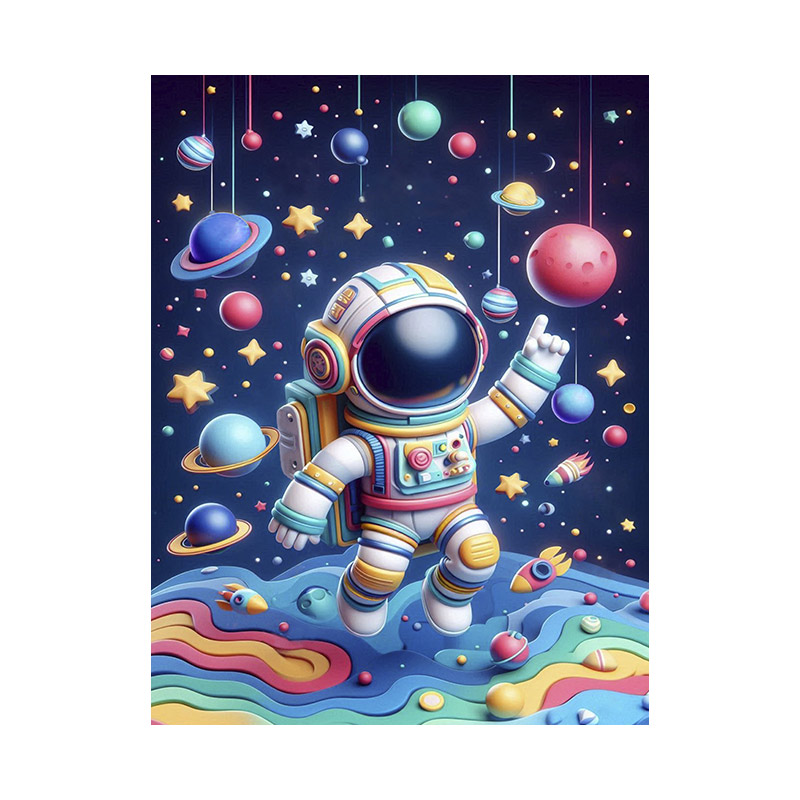 Набір алмазного живопису на підрамнику 30х23 см, Мандрівник Всесвіту (SXM-061195)