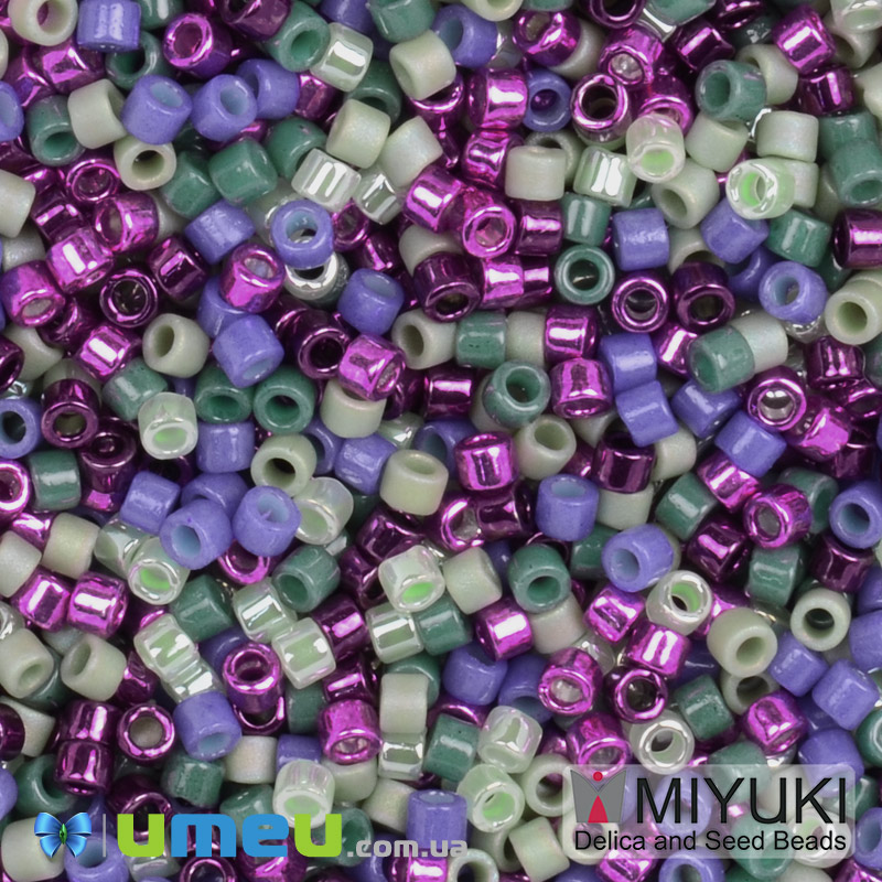 Бісер японський Miyuki Delica 11/0 DBmix117, Різнокольоровий (BIS-049704)