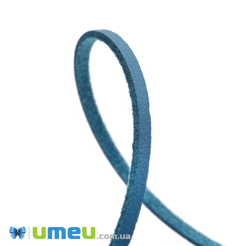 Замшево-шкіряний шнур, 3 мм, Блакитний (LEN-044164)