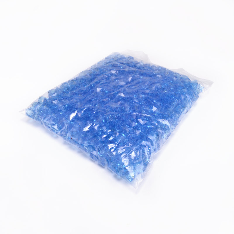 Намистини для сумок, Акрилові, Куб гранований, 10х9 мм, Сині (BUS-054584)