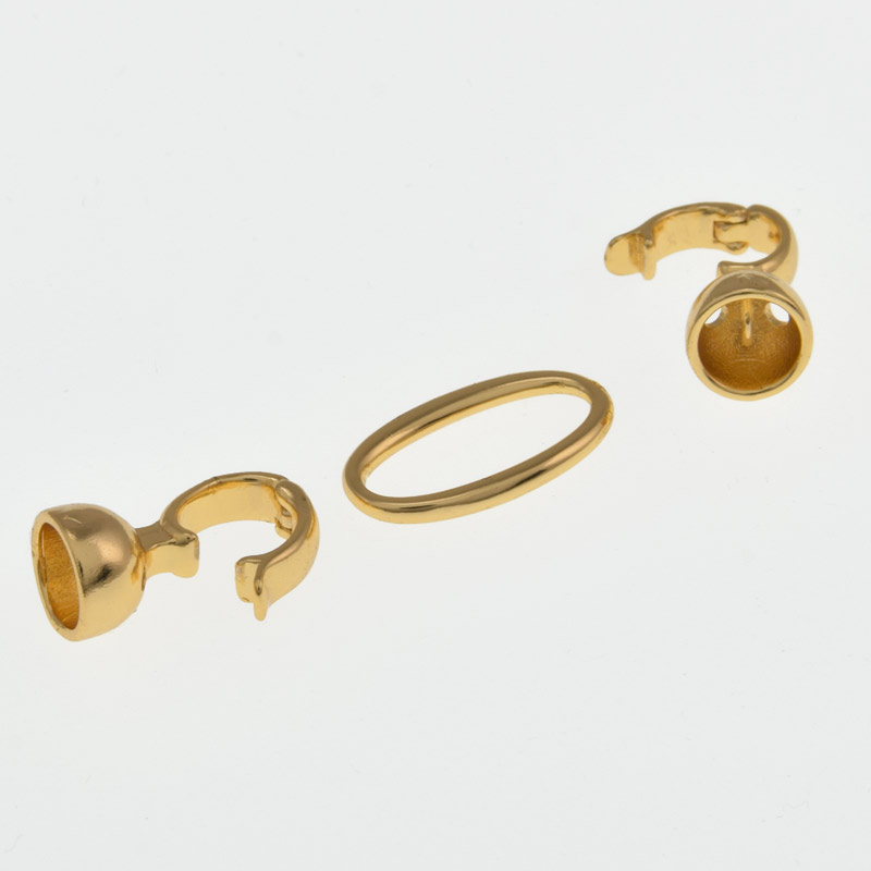 Застібка, 40х9 мм, Латунь з покриттям 18 kt (ZAM-058487)