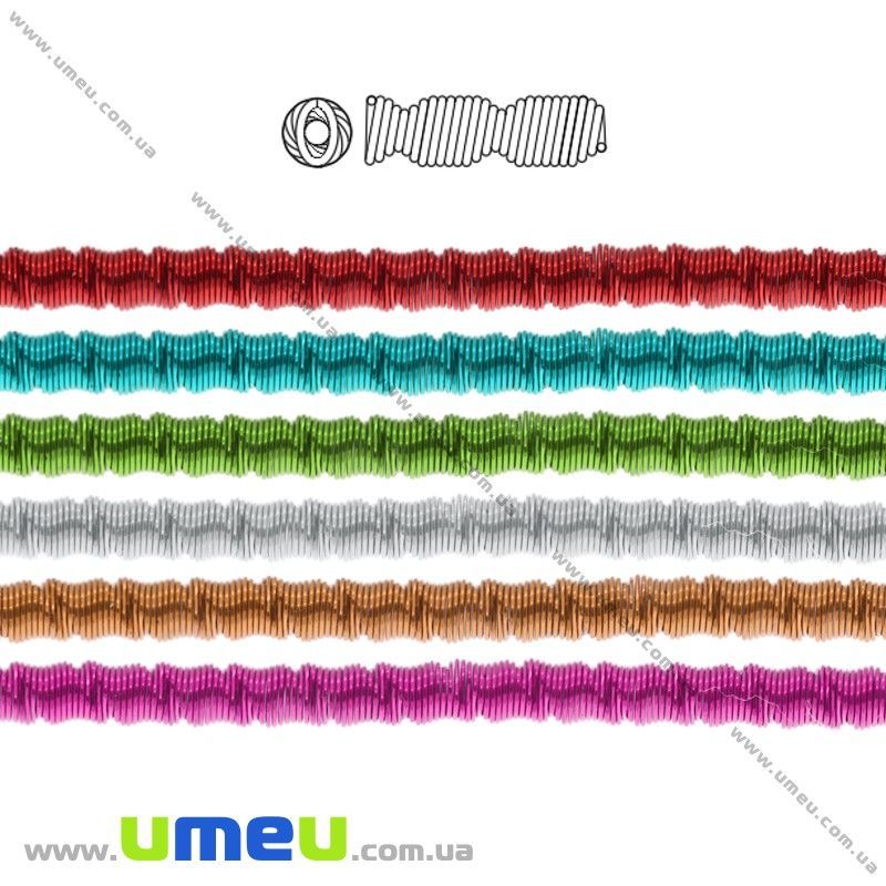 Канитель фигурная 2 мм, Малиновая (KNT-028059)