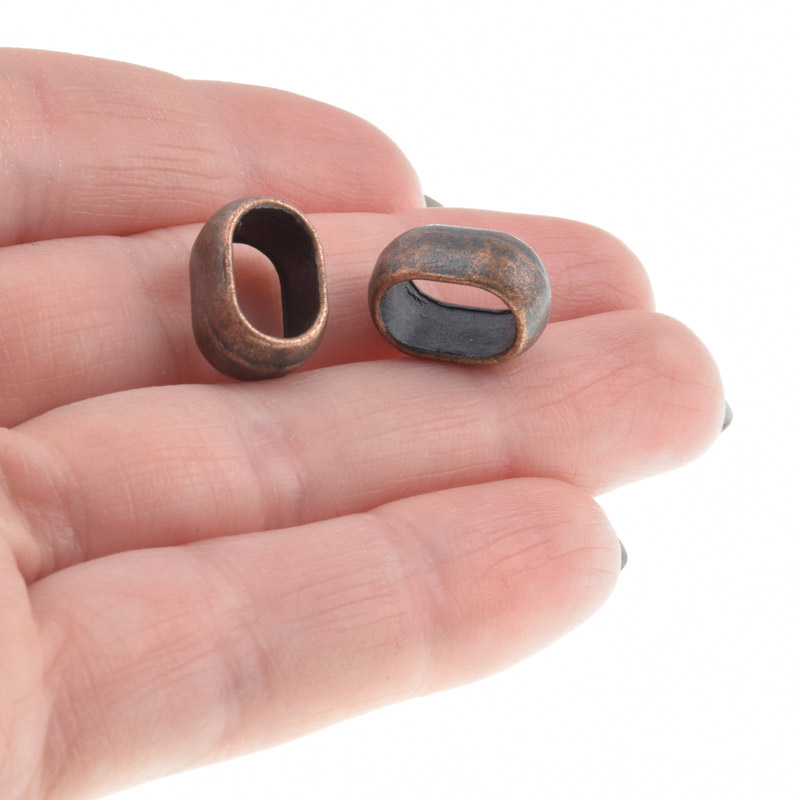 Намистини мет. 14х8 мм, Мідь (BUS-010286)