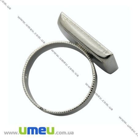 Кільце під заливку 16х16 мм, Темне срібло (OSN-012260)