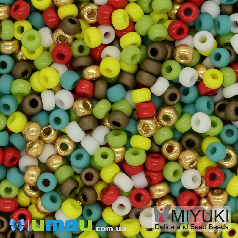 Бісер японський Miyuki круглий RR 8/0 №mix93, Різнокольоровий (BIS-045930)