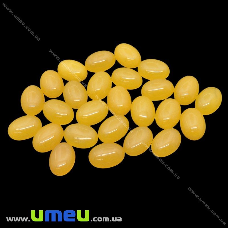 Кабошон нат. камінь Нефрит жовтий, Овал, 18х13 мм (KAB-025962)