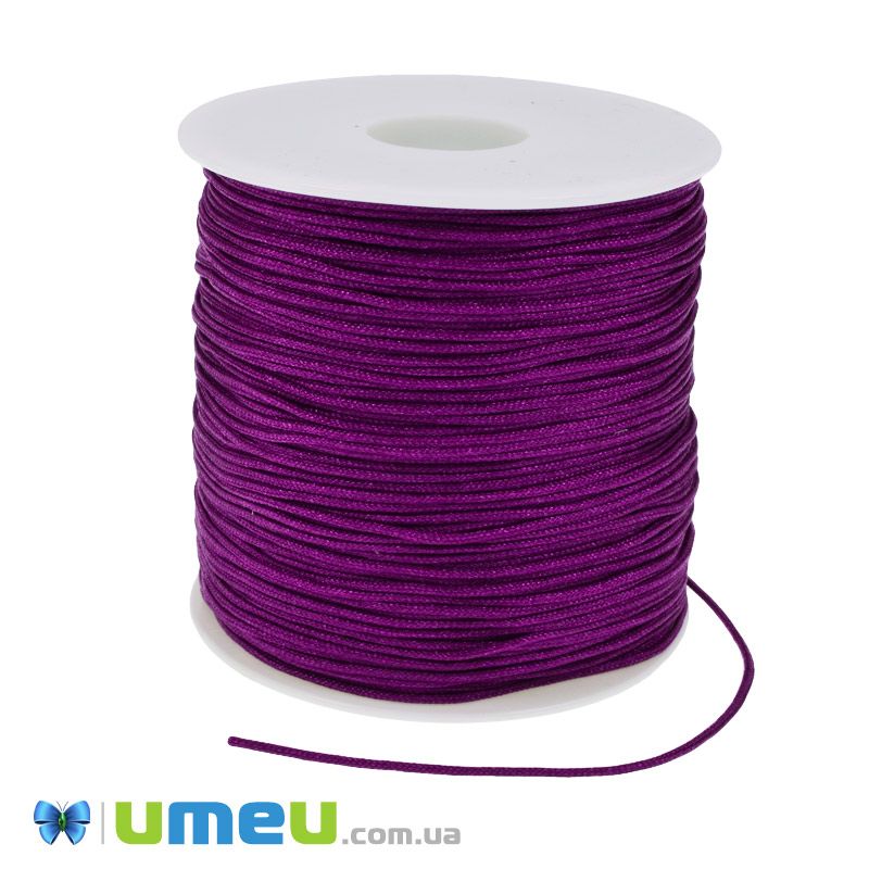 Нейлоновий шнур (для браслетів Шамбала), 1,0 мм, Бузковий (LEN-047093)