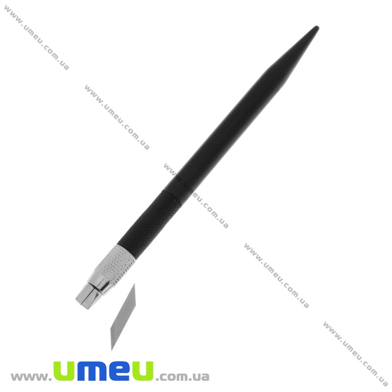 Ніж макетний (скальпель) для дизайнерських робіт зі змінними лезами, 14 см (SEW-033406)