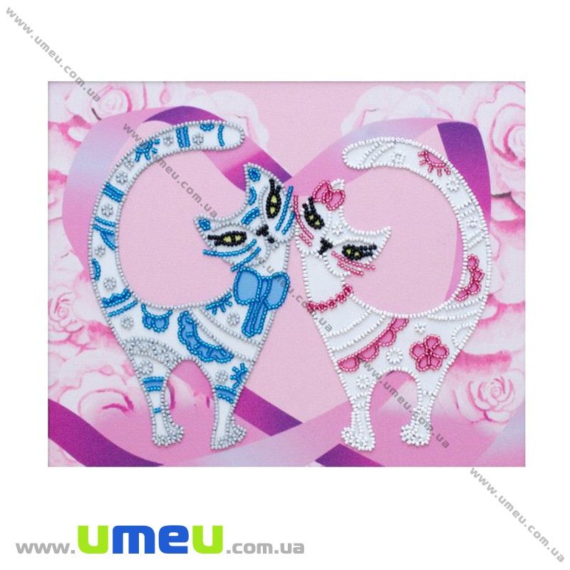 Схема для виш. бісером VDV, Котики Т -1054, 24,5х20 см (SXM-032161)