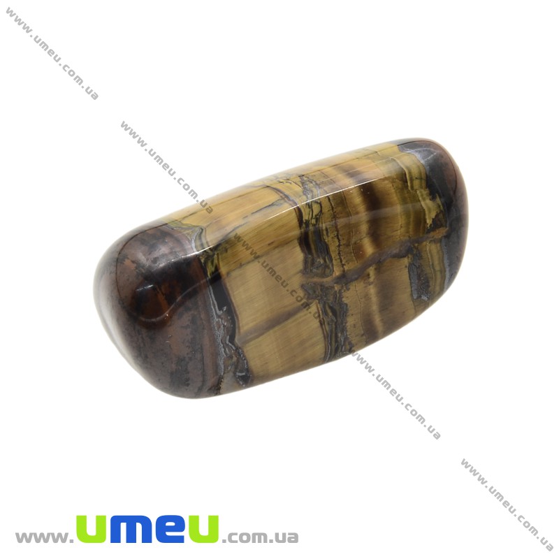 Галтовка Тигровый глаз с гематитом, 36х18х16 мм (POD-026082)