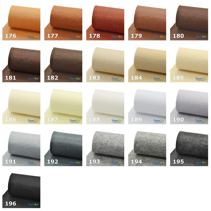 Фетр 1 мм, 30х30 см, 132 Блакитний блідий (FLT-011304)